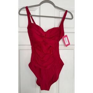 Costal Rose One Piece Swimsuits Tummy Control Swimwear - size 6 - SW10